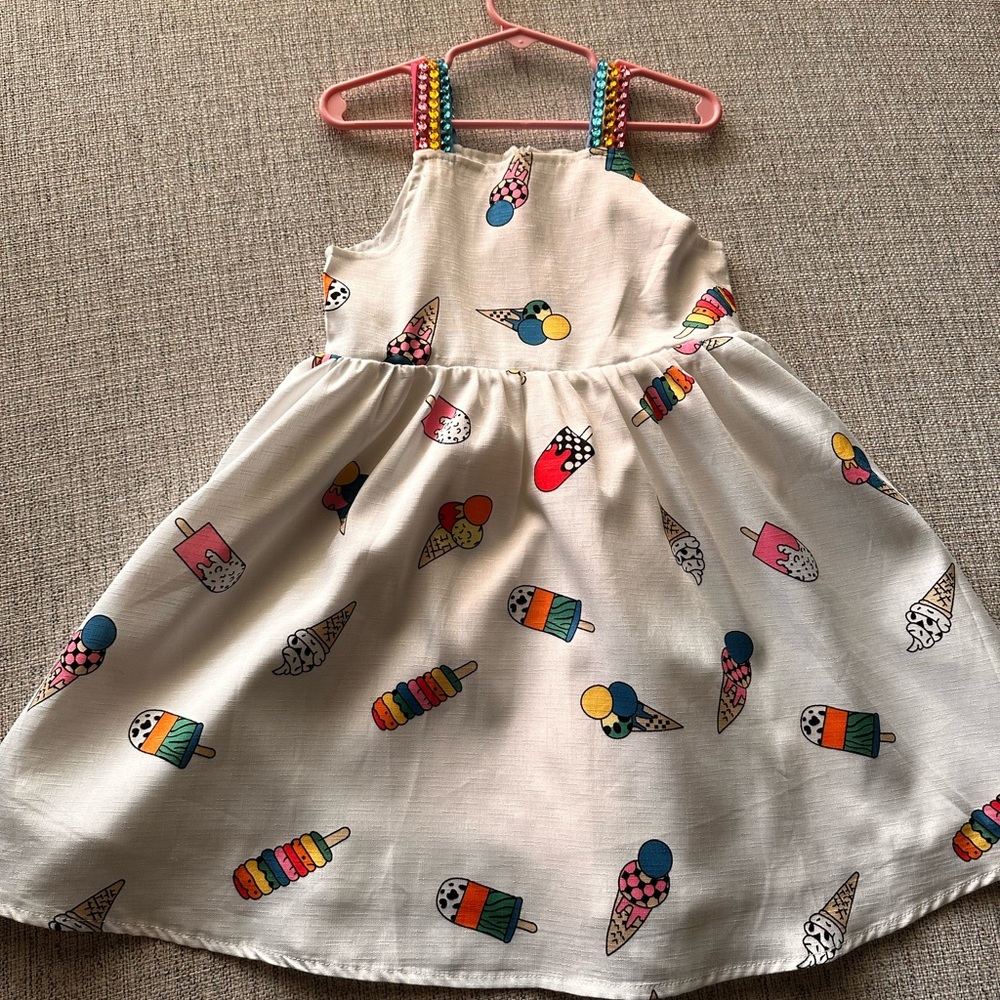 Lola + the boys dress Colorful Ice Cream Print Dress